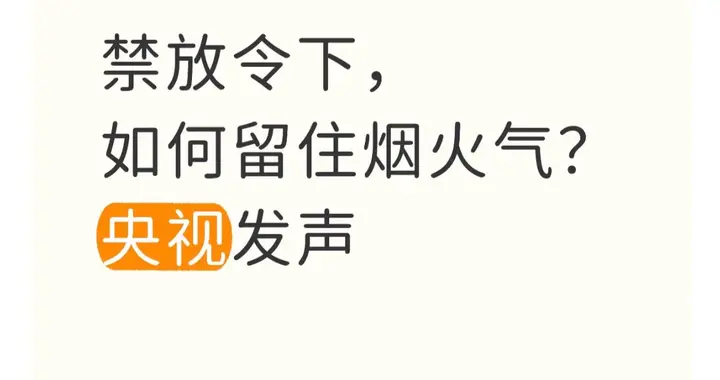 禁放令下的春节烟火气：央视如何守护传统年味？