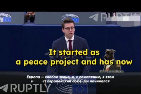 比利时议员怒喷欧盟说:“欧盟组建是为了赚钱而不是为了花钱，欧盟不是为战争成立的。