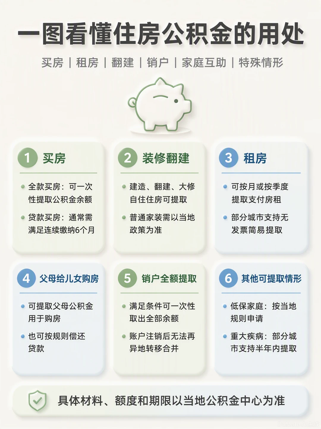 一图看懂住房公积金的用途