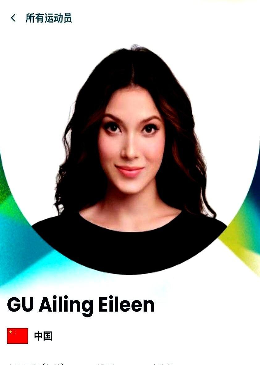 国籍：中国。出生地：美国。然后这个姑娘，又是唯一一个，代表中国报满了自由式滑