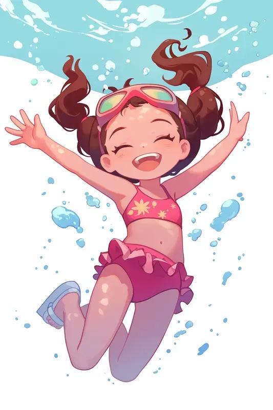 近日，河北衡水9岁女孩在泰国旅游时火了。她对仰泳超感兴趣，连续3天每天练2-