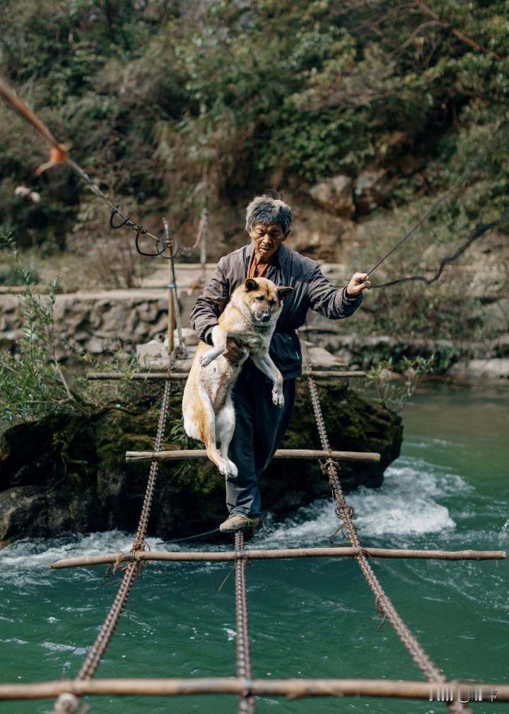 泪目了！一位大哥养了一只狗狗，虽然一直生活在山里，但是他非常宠爱它，尽可能的给它