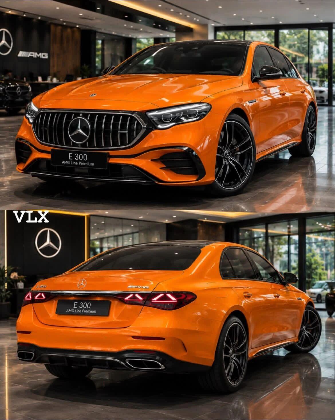 梅赛德斯-奔驰E300AMGLine高级版，这简直就是马路上的焦点