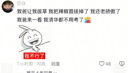 我爸让我拔草，我把辣椒苗拔掉了