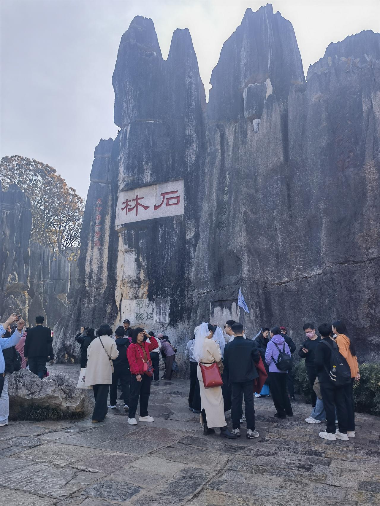 云南旅游系列篇（四）标题：石林去云南旅游正式的第一站是从游石林开始。游石林