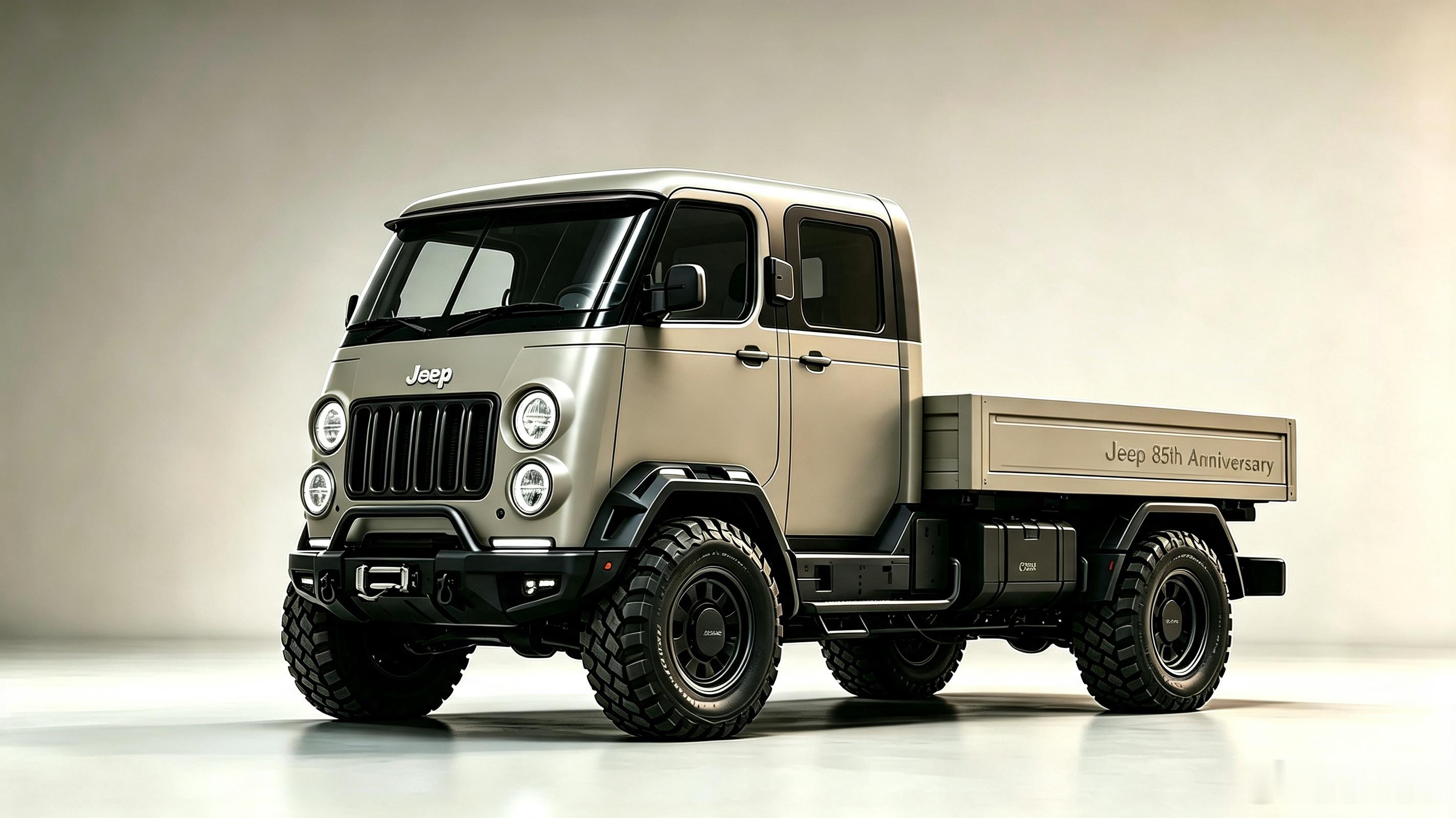 Jeep生日快乐，让豆包做了四张图，大家更喜欢哪个jeep85周年jeep牧马