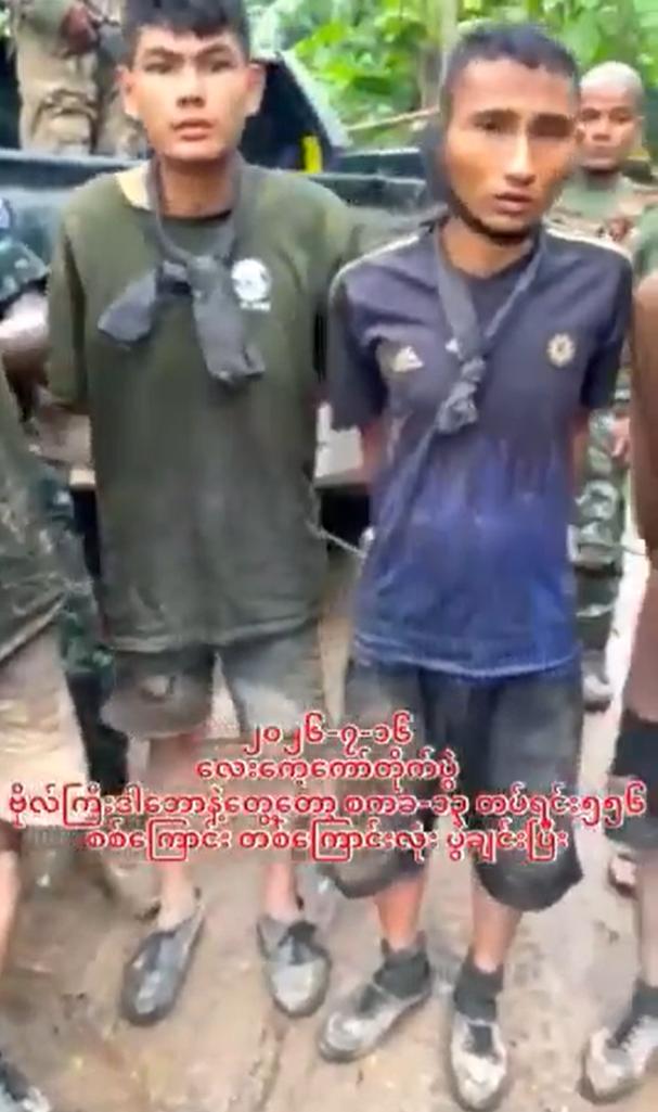昨天，缅甸克伦邦的克伦民族解放军（KNLA）俘虏了数量惊人的新兵，这些新兵原本是