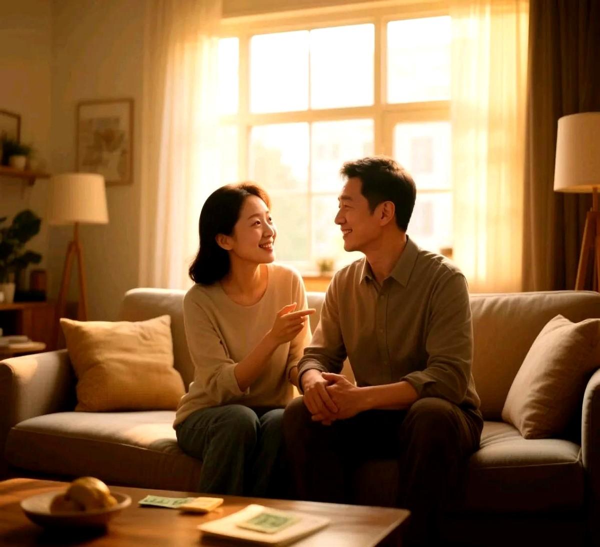 晚上吃饭时，我夹了块排骨放进老公碗里，试探着说：