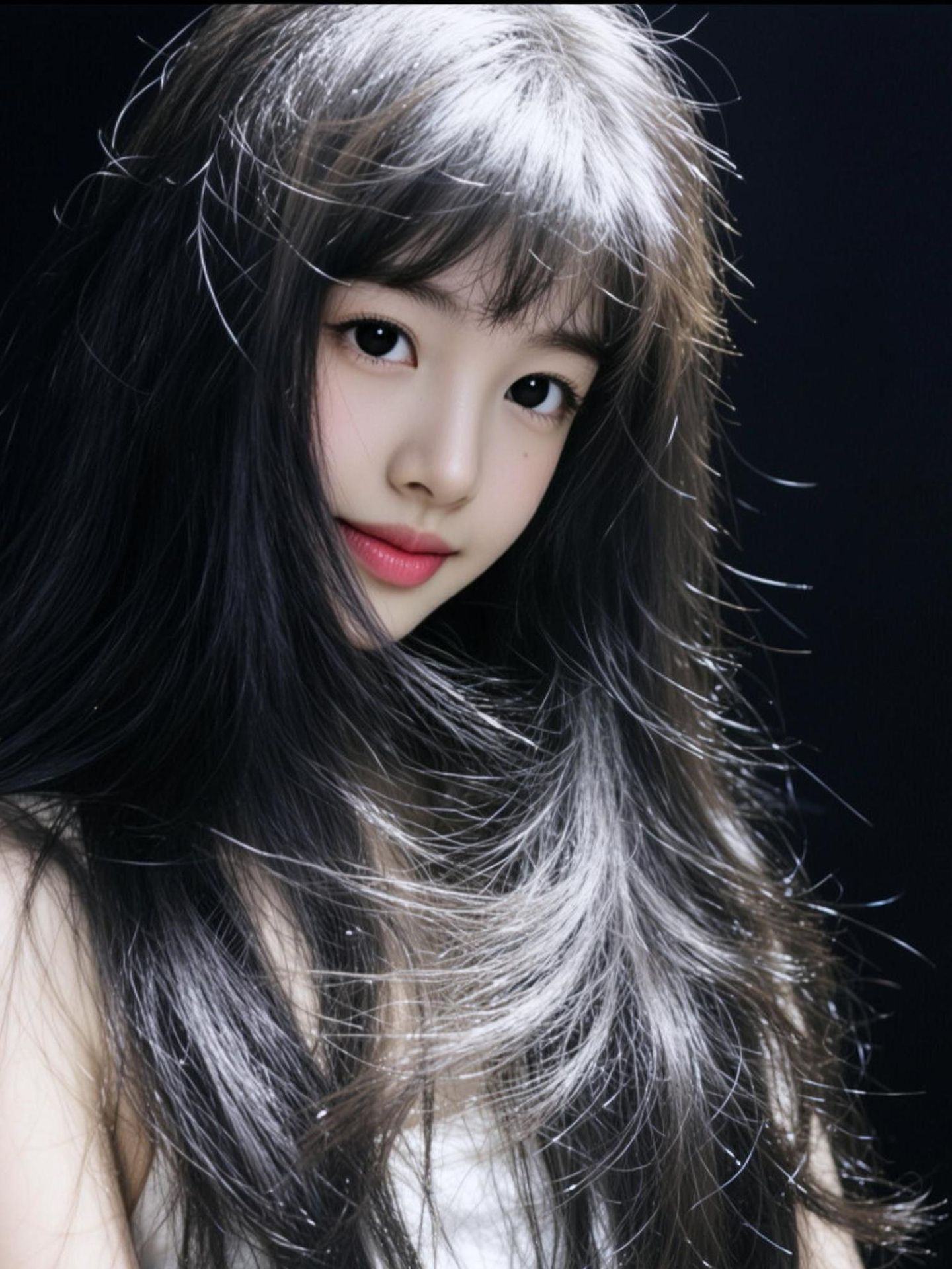 AI黑系发丝写真ai创作...