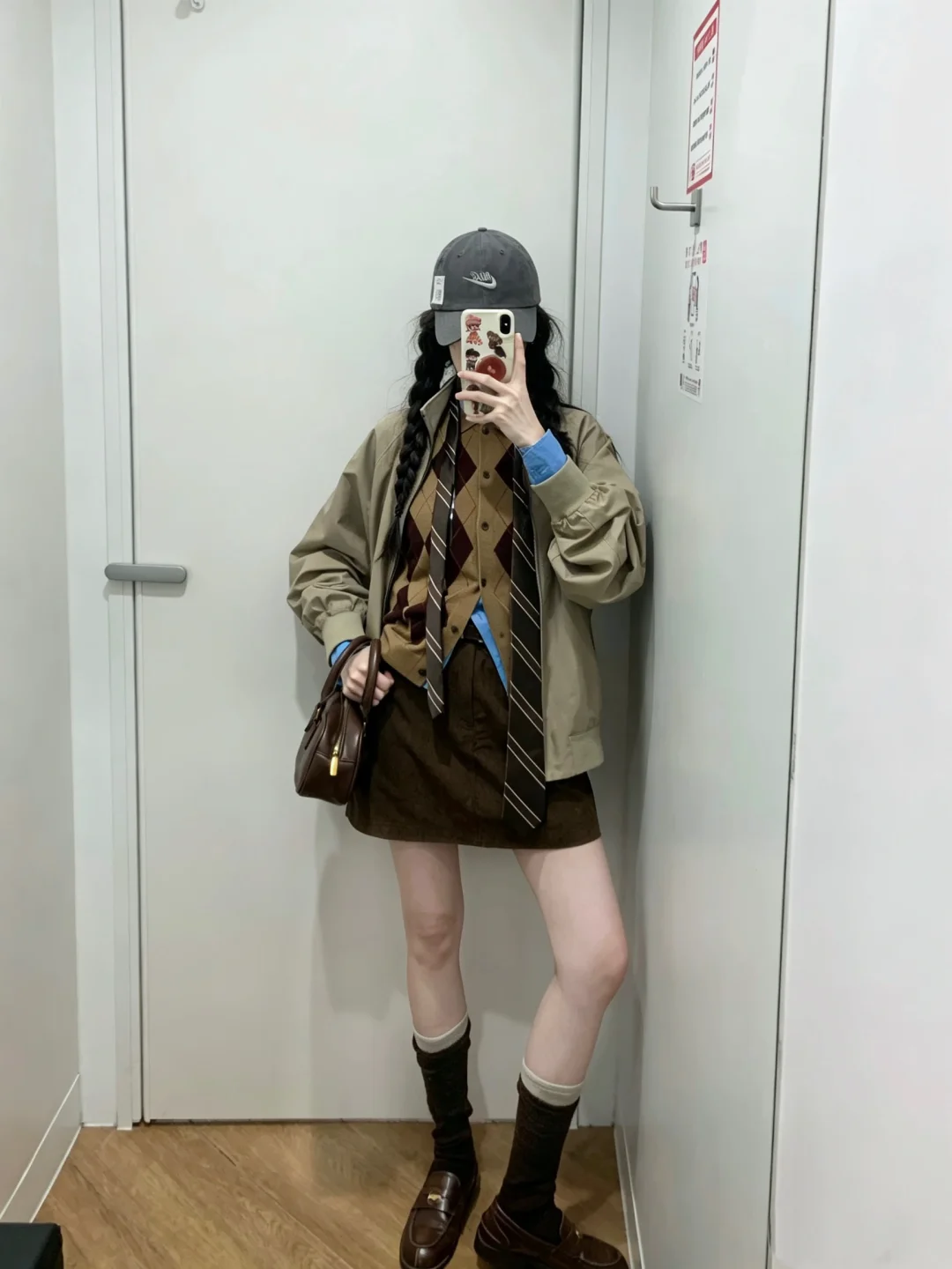 优衣库你就miumiu吧~🍂这套好复古英伦学院风~