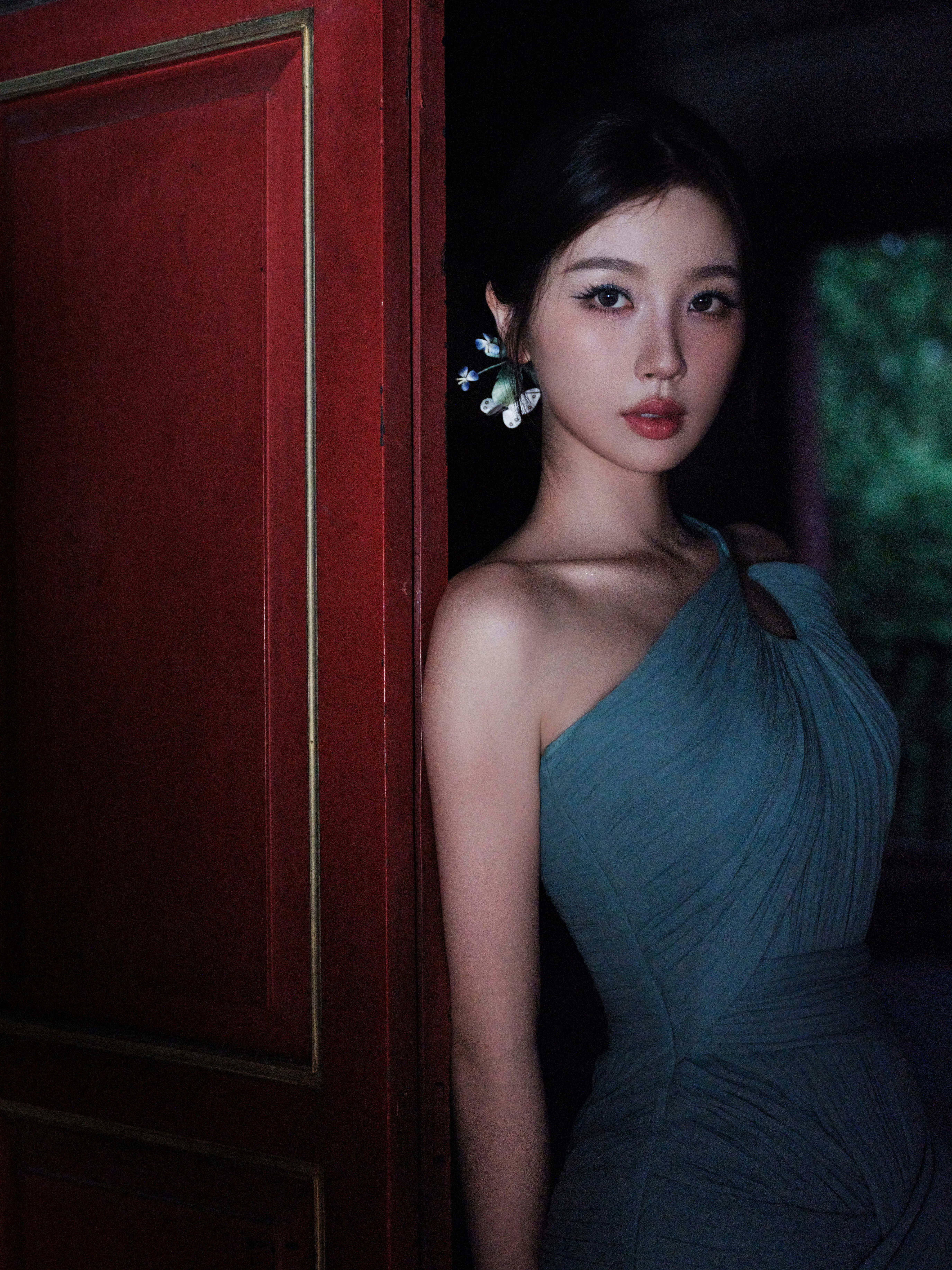 爱奇艺海外悦享会虞书欣红毯造型！！好瘦好美呀🩵🩵​​​