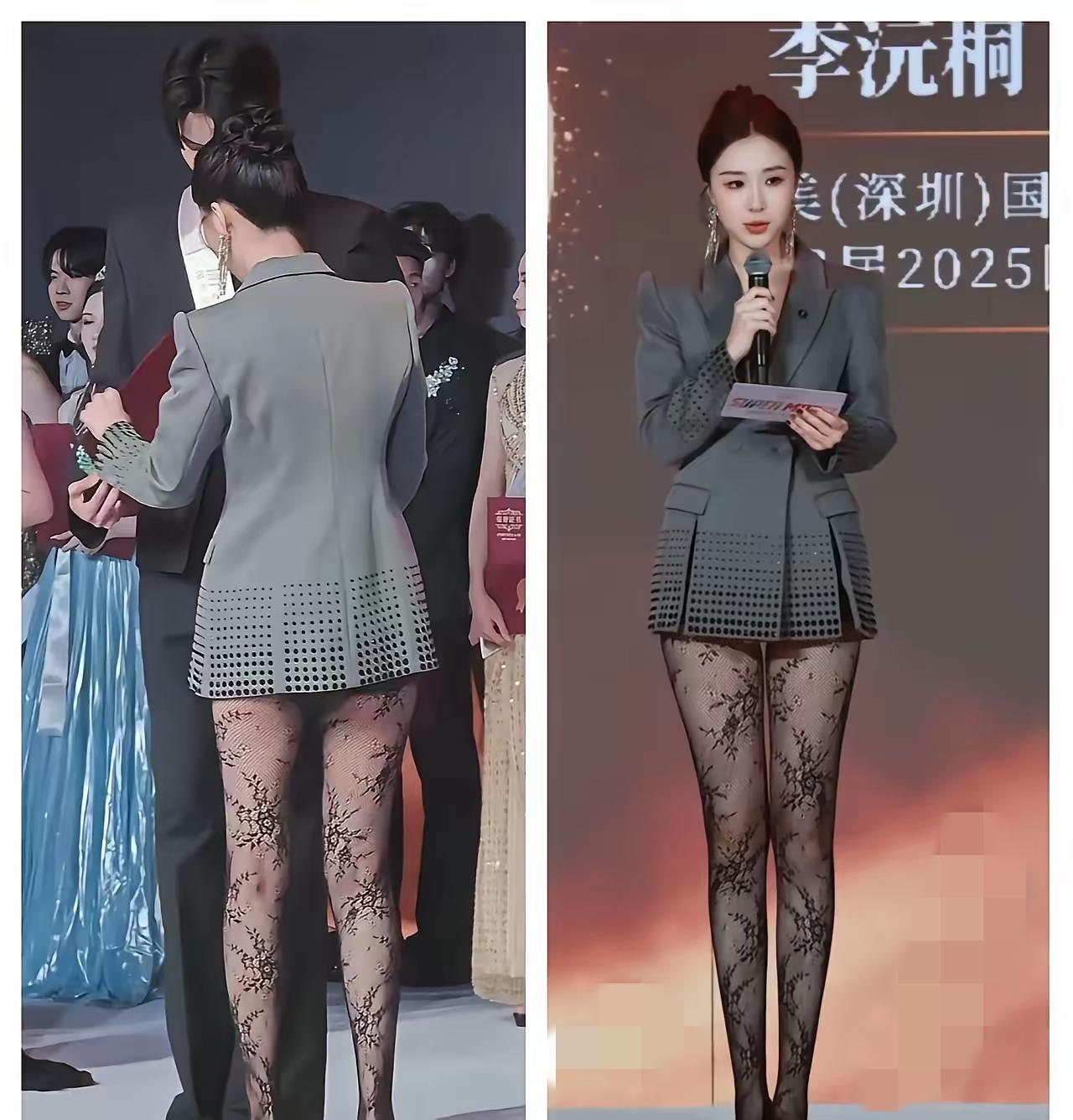超模评委会主席李沅桐这两张图也太绝了！同一人不同拍摄角度，配上高跟鞋，