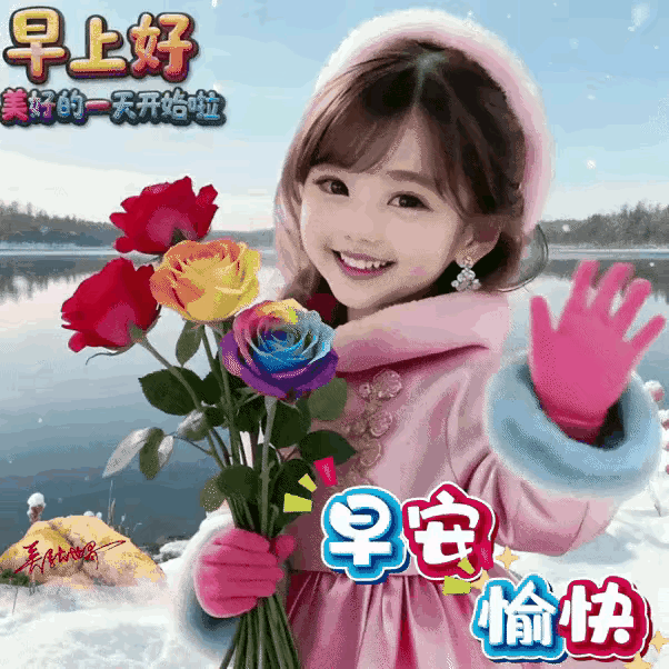 早安愉快！🌹🌞愿你的一天充满美好与欢笑！早安早晨一句祝福暖心早安祝福语