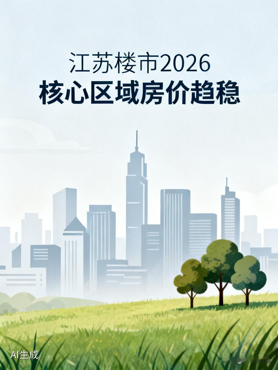 江苏楼市定调2026：核心区域房价要稳了！老破小、停车难也一并安排楼市一