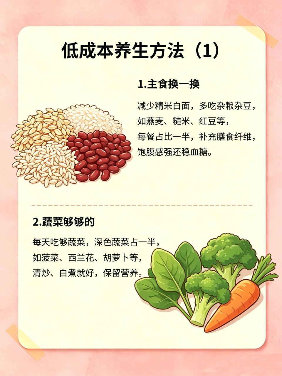 普通人不用花钱养生，日常吃对就赢了很多人觉得养生要花大价钱买滋补品，其实不然。