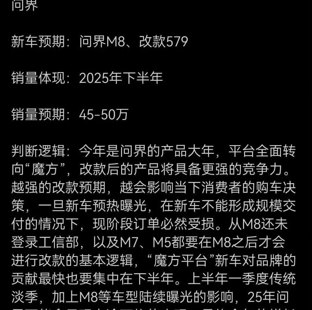 7月份赛力斯产销报，目前问界销量完成接近20万，距离年初预测的45-50W的目标