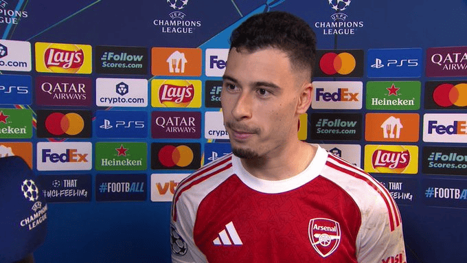 阿森纳队史首位连续5场欧冠进球球员, 马丁内利: 对此很高兴