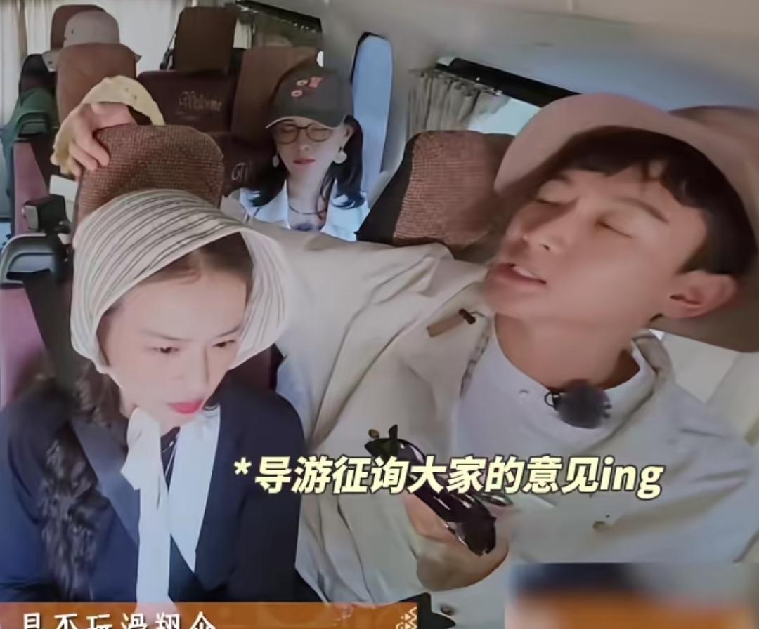 张晚意跟大家确认行程安排，他问滑翔伞要不要玩，马思纯：“玩”，张晚意：“有一个人