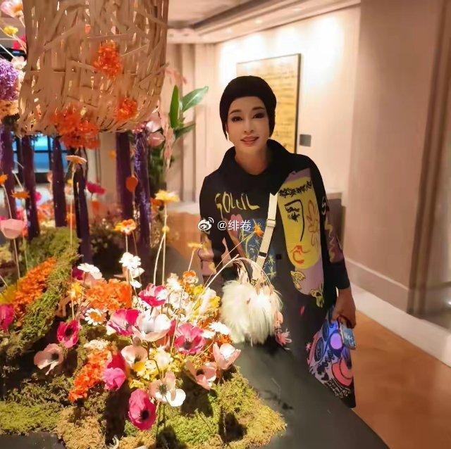 刘晓庆这妆真不知道是怎么画的，七十六岁的人，竟然画得像三十六岁，真是绝了。