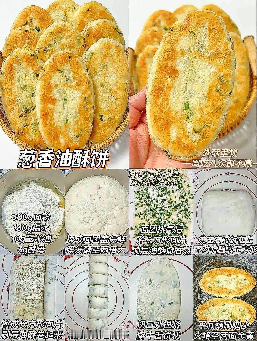 谁说早餐只能手忙脚乱？🍳这些酥香小饼，不用早起也能轻松安排上！外酥里软，咸甜