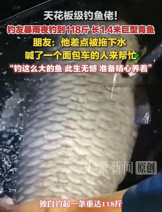暴雨夜出巨物！6月24日广西河池，下了一整夜瓢泼大雨，不少钓友嫌天气糟早早