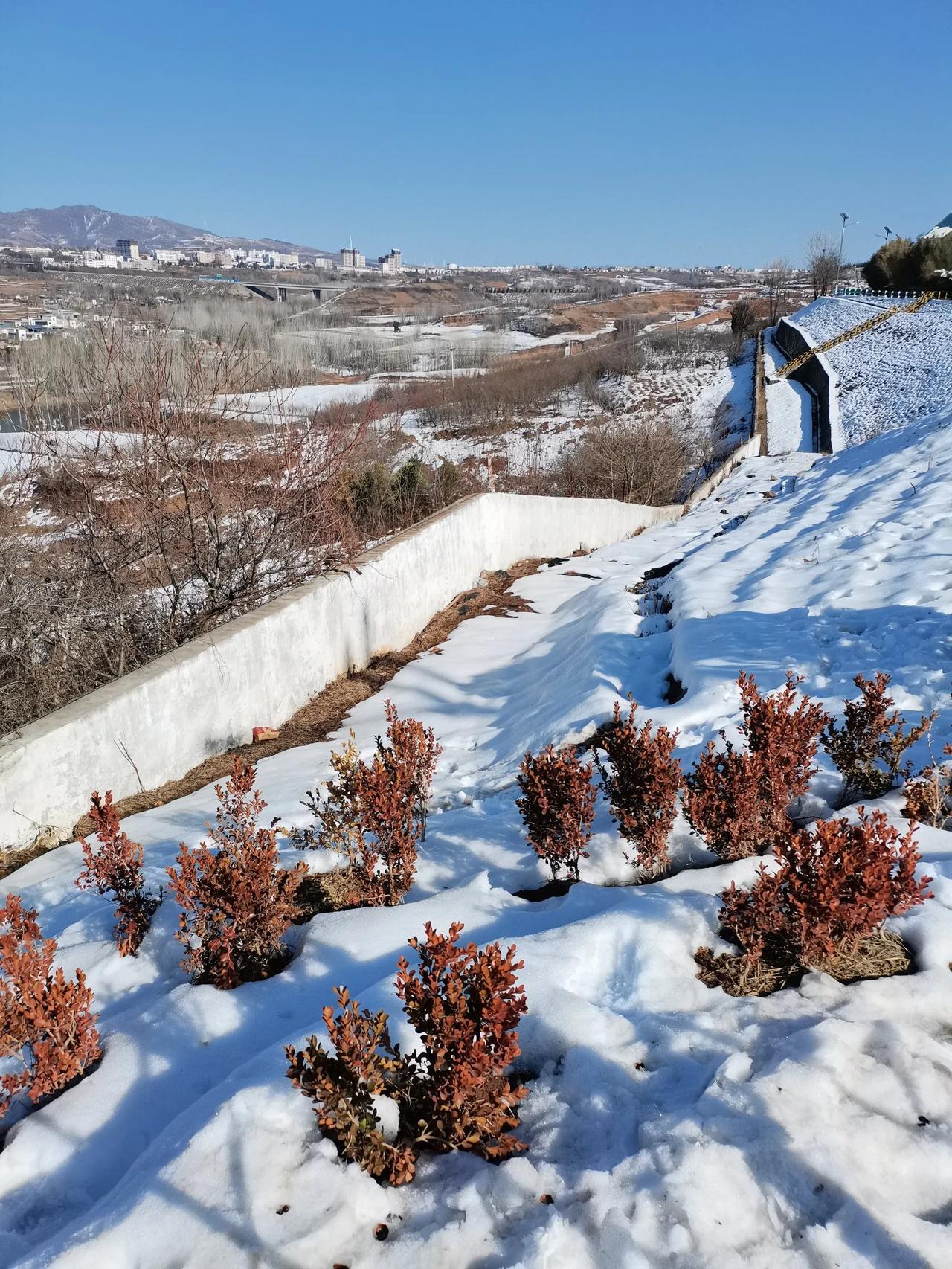 洛阳的“小洱海”，你去过吗？雪后的陆浑水库，呈现出“苍山洱海”一般的美！今天