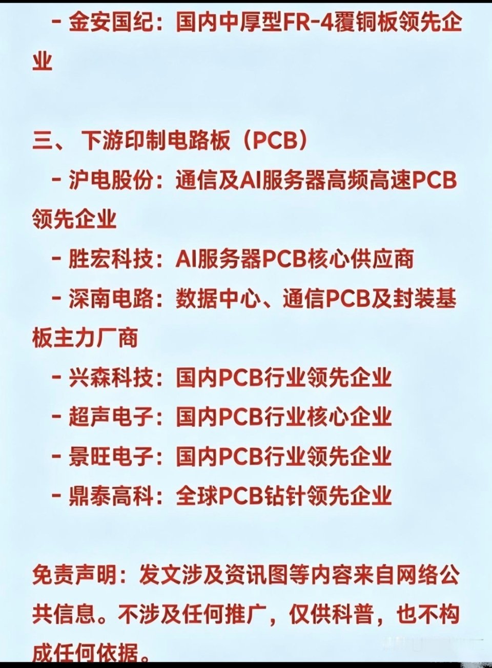电路板之母覆铜板CCL产业链，相关企业来了覆铜板（CCL）产业链核心企业及其细分