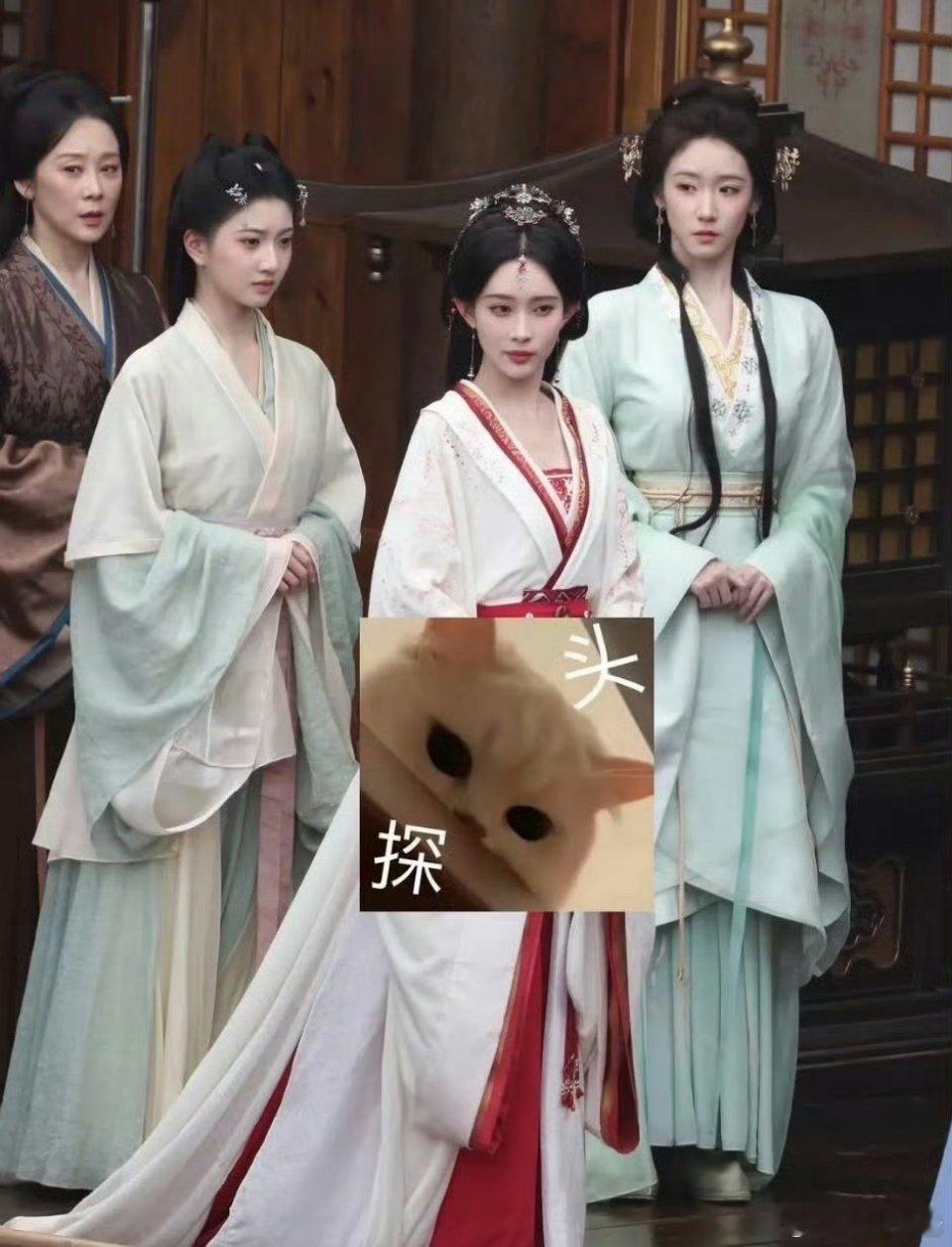 孟子义新剧这个姑娘有点像景甜耶，不知道正面动起来怎么样，就目前的同框来看她气质最