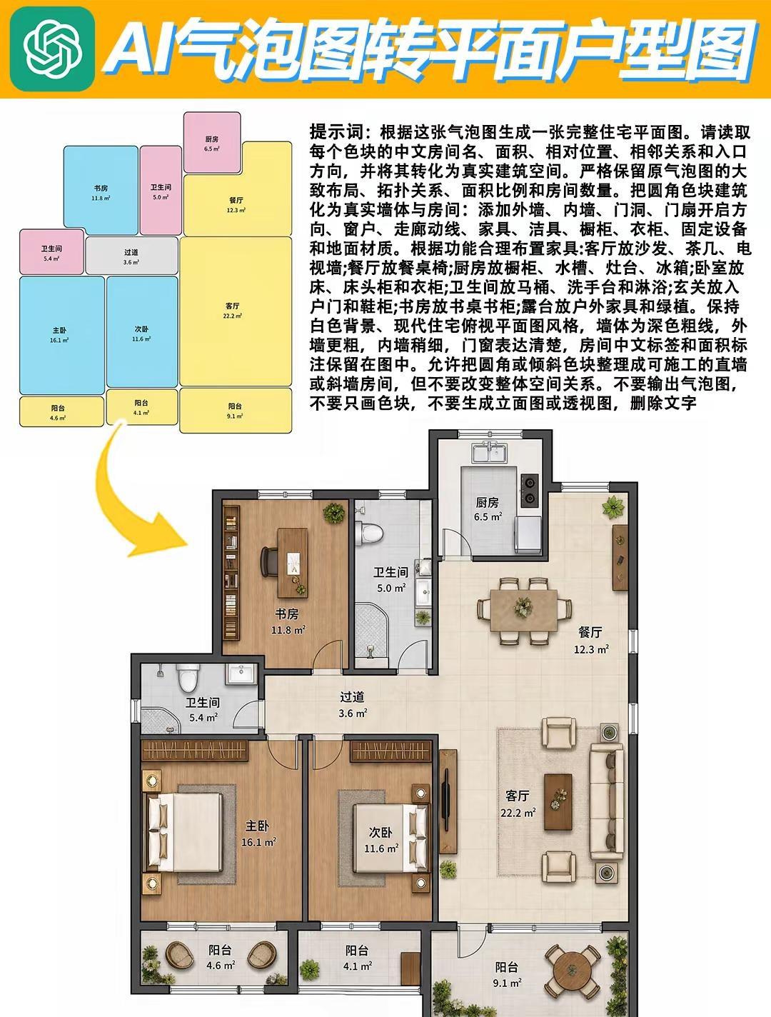 室内邪修|气泡图秒变平面户型图？。暑假不想摆烂，从今天开始跟着我学习如何用A