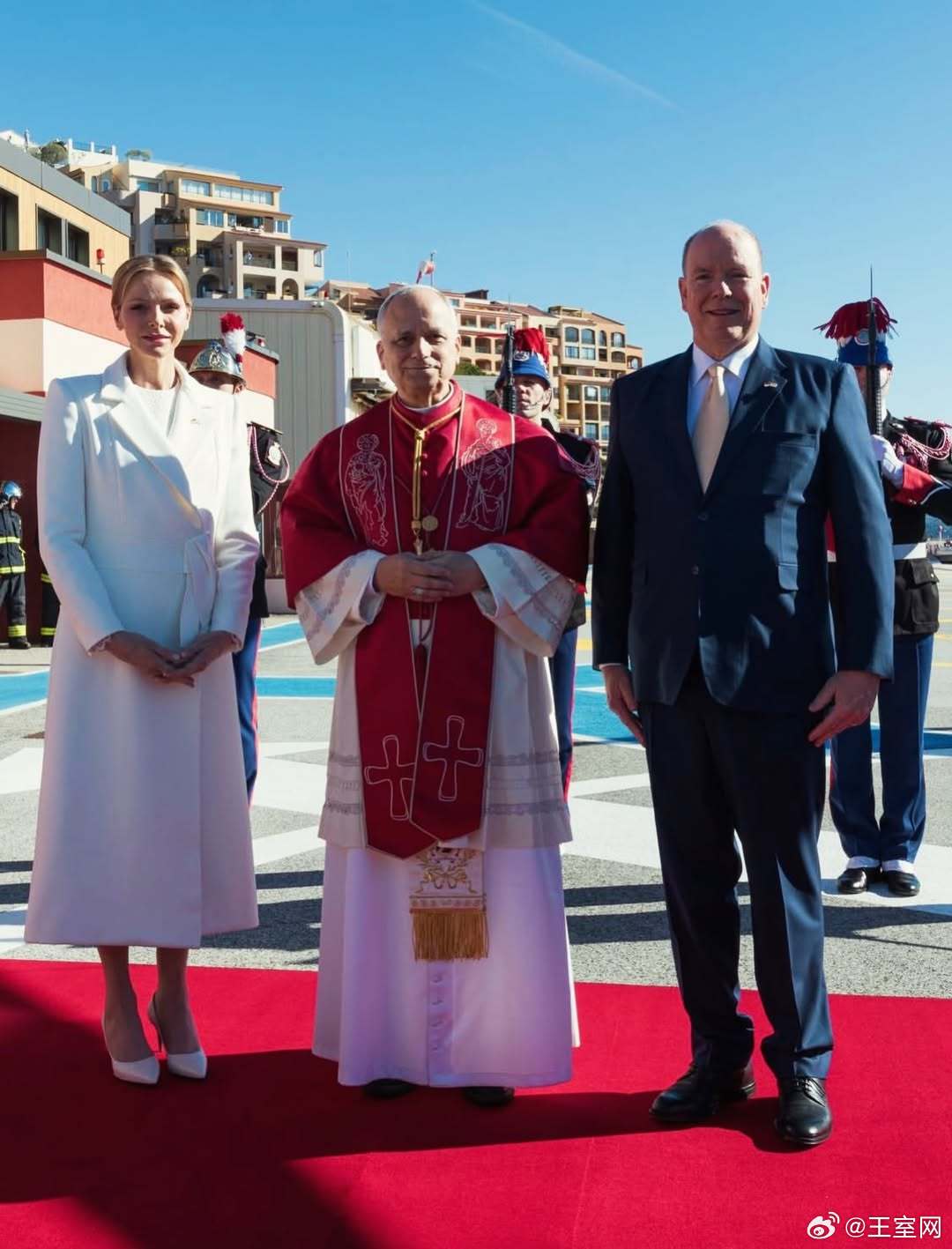 摩纳哥王室🇲🇨🇻🇦3月28日，罗马教皇利奥十四世国事访问摩纳哥