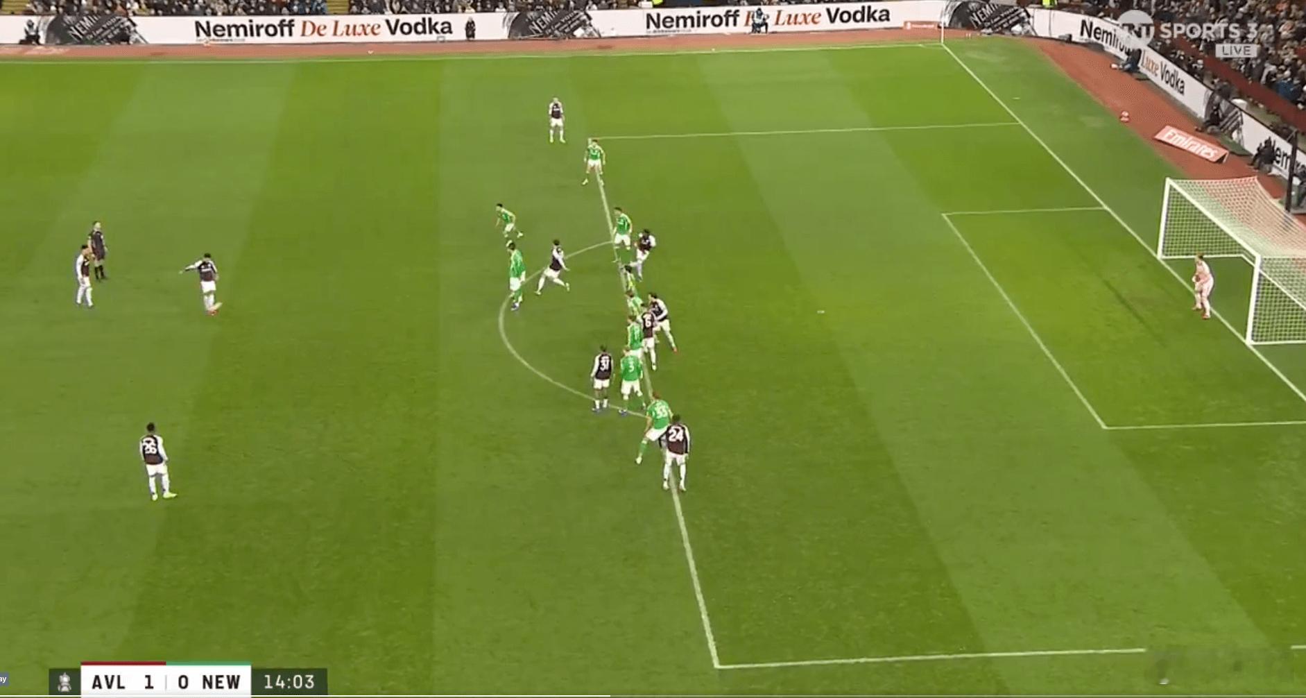 VAR争议足总杯第4轮的两场比赛，维拉1-3纽卡斯尔，曼城2-0萨尔福德，比赛