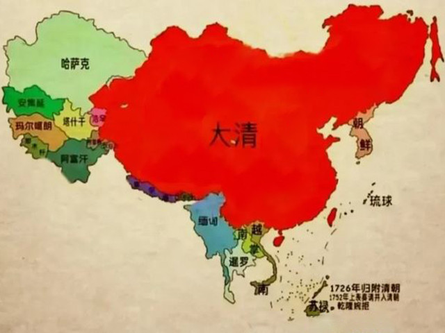 你眼中的清王朝，并非只会割地赔款；曾经巅峰时期的满清，其实也是个中原强国，强大到