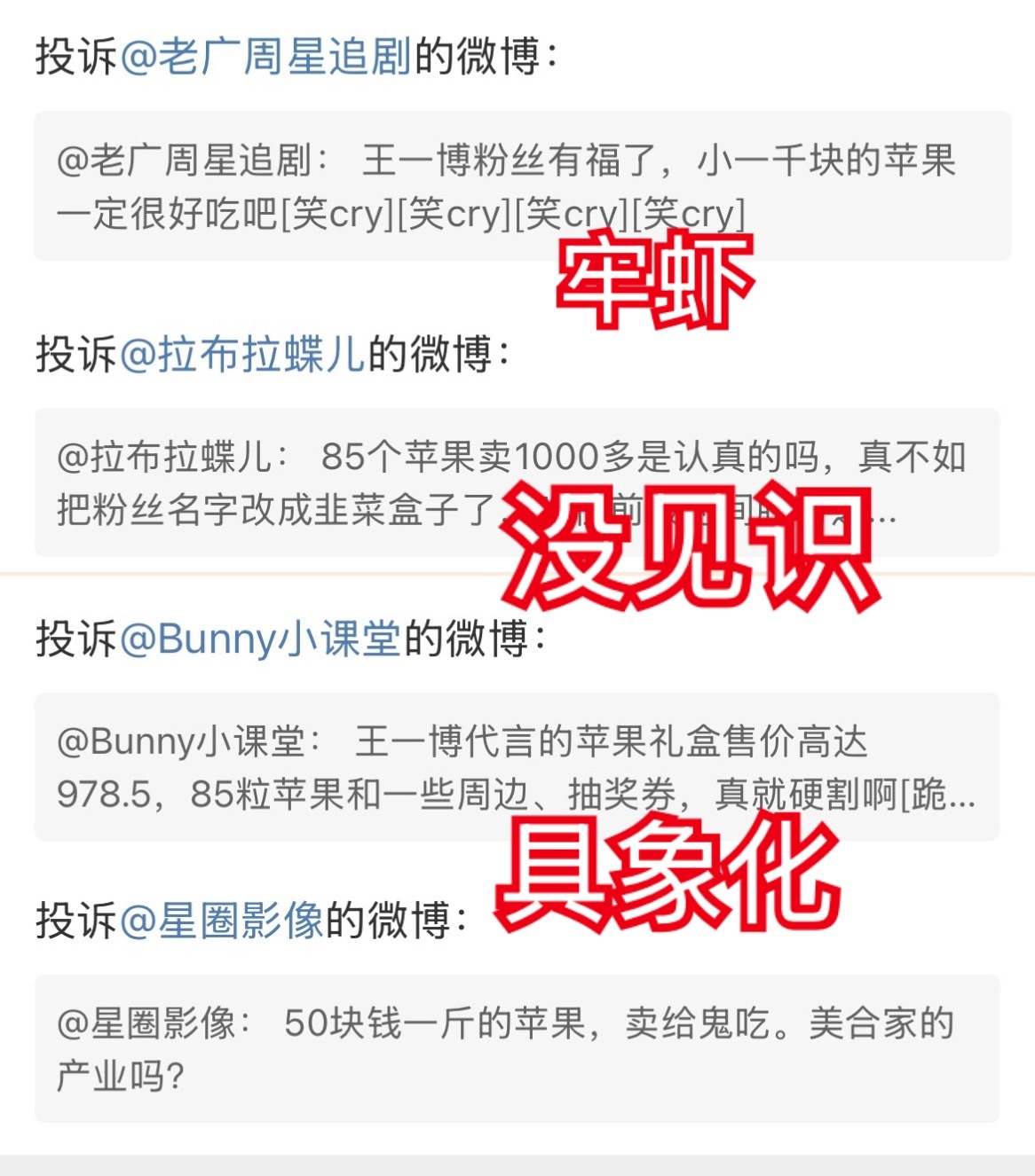 牢虾再这么没见识，你哥哥更接不到什么贵的代言了