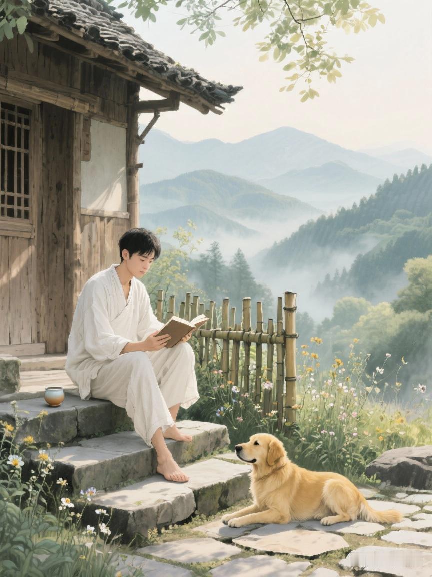 那些回村的年轻人还会回来吗一条狗，两间屋，三四设备，一方庭院吃菜自己种