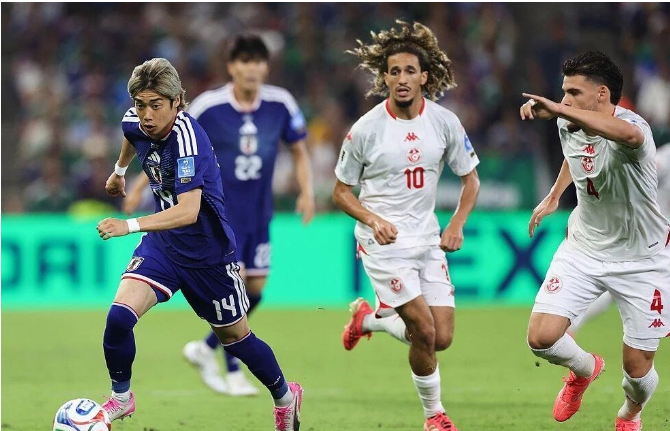 日本4-0突尼斯，不得不承认3个事实1、日本不愧是亚洲一哥，进攻高效且多点开