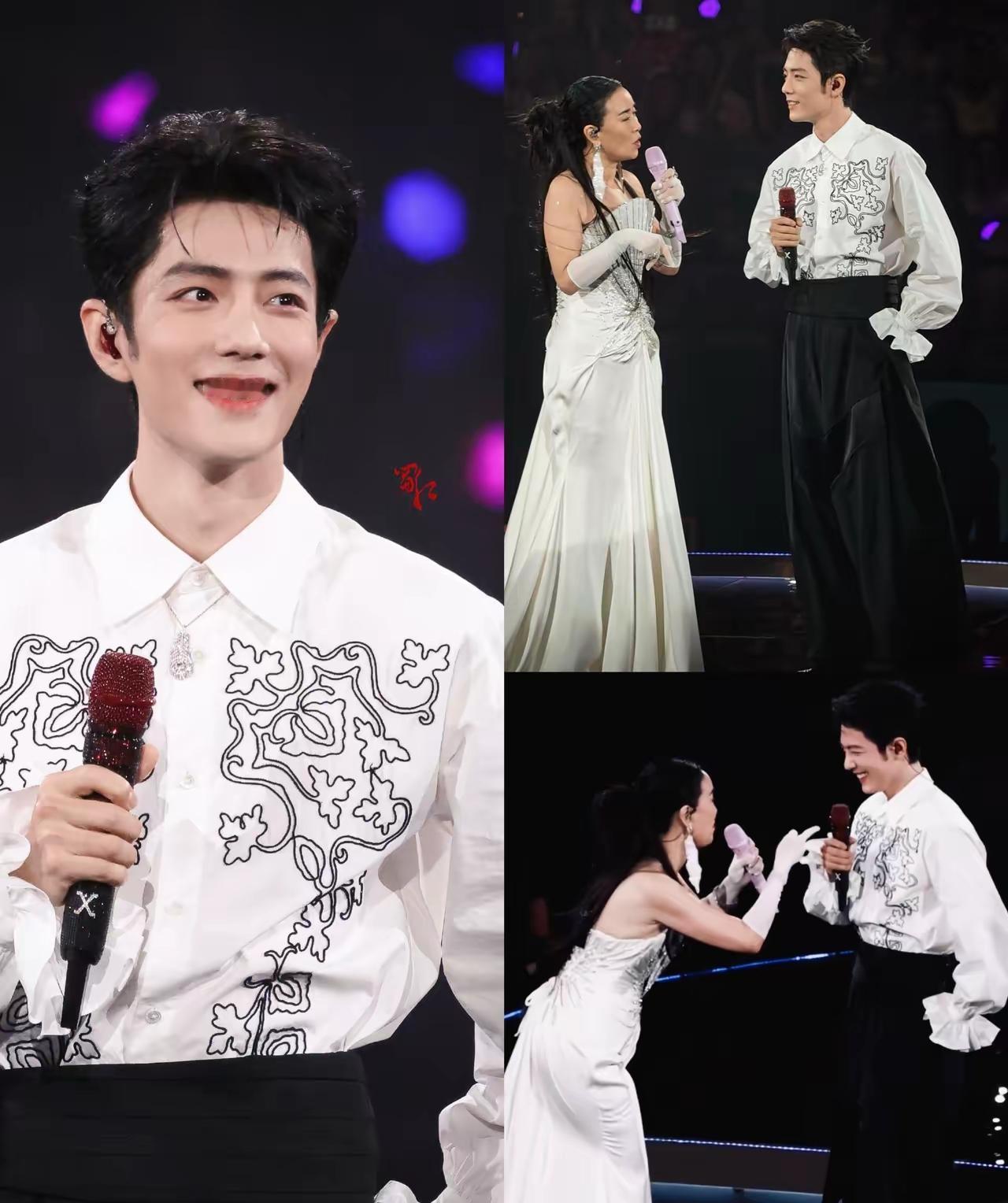 突然有点理解，​为什么那么多人对肖战上头了。​虽然他台上明显是个怕生的人，站