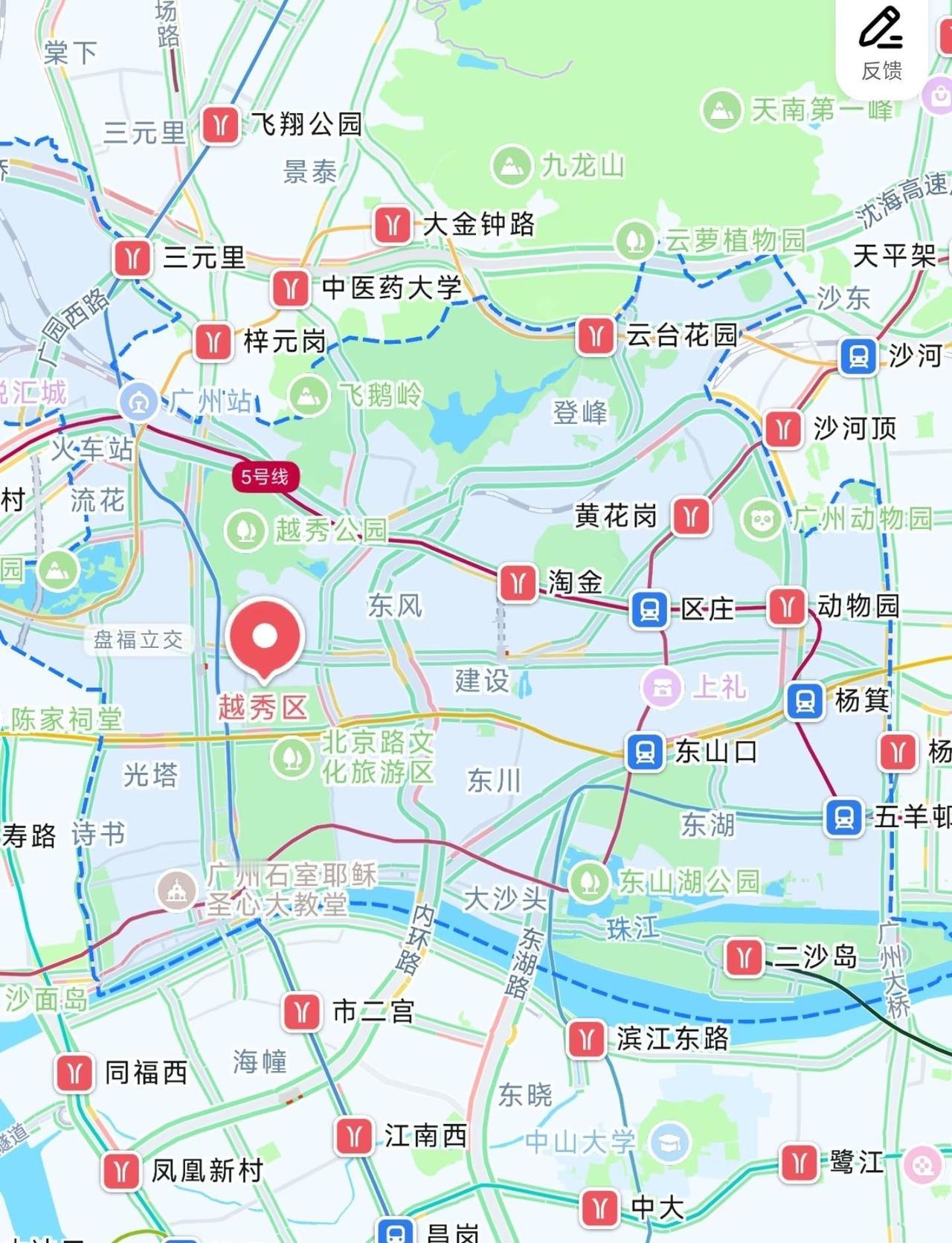 广州各区地铁密度对比P5是番禺P10是各区的线网及站点密度轨道交通