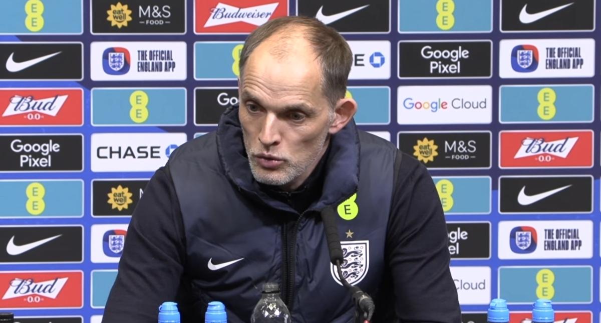 【图赫尔：别嘘他啦】英格兰1-1乌拉圭，图赫尔赛后谈本·怀特替补出场遭遇嘘声👇