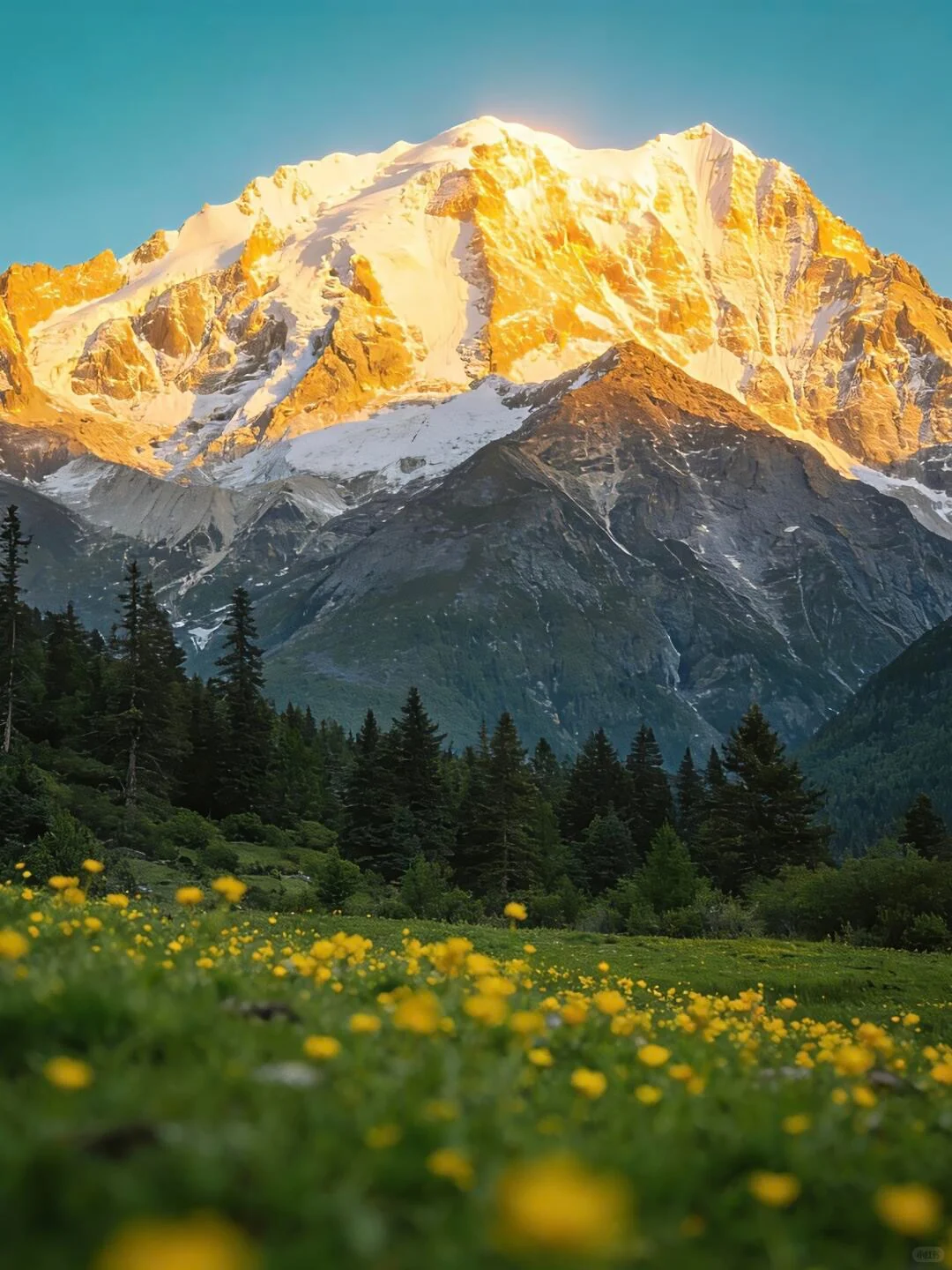 6-8月格聂神山🏔每一帧都美的像童话世界