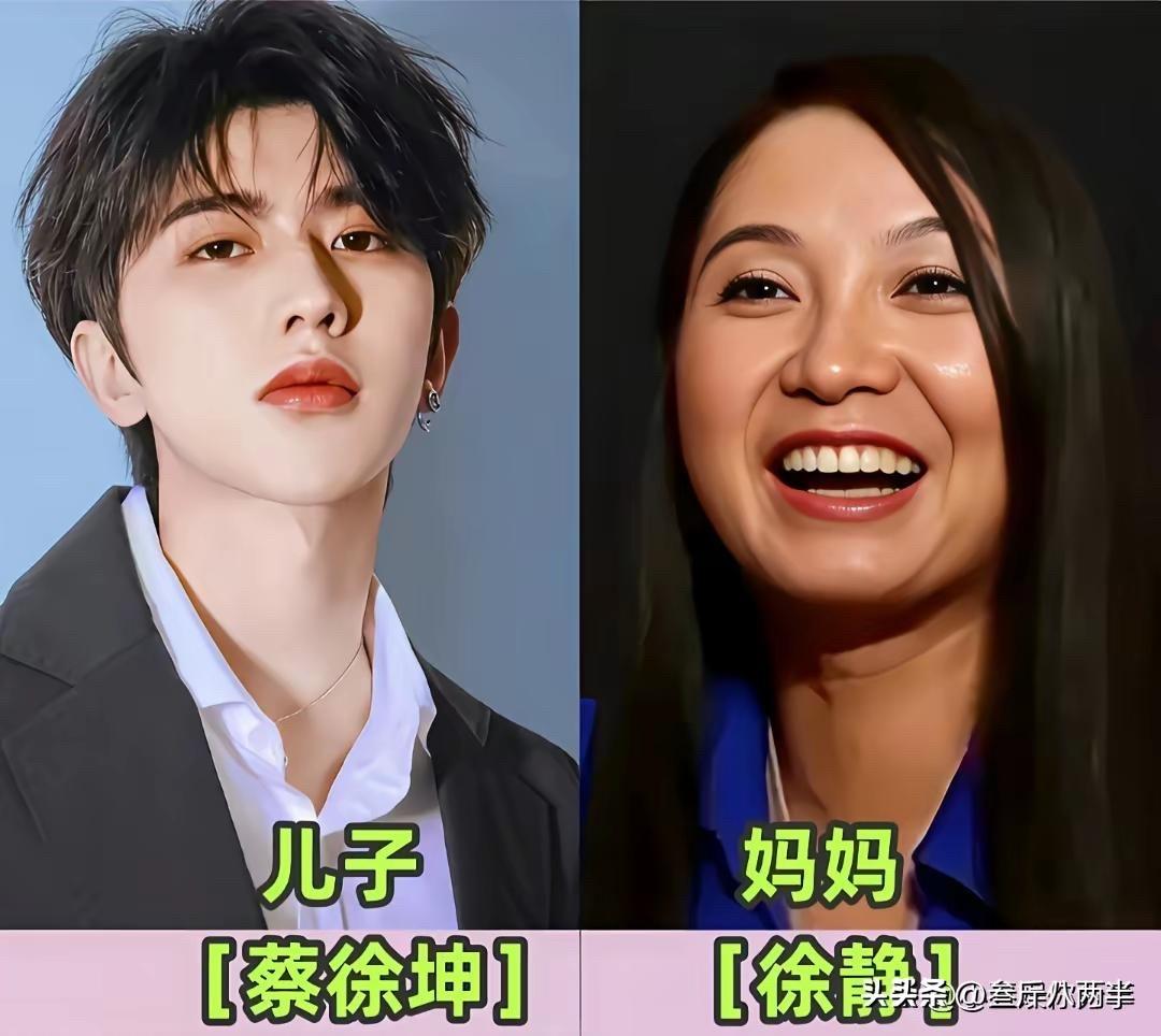 咱老话说，孩子的长相里，藏着妈妈年轻时的模样。这几组明星和妈妈的合照，才真正明白