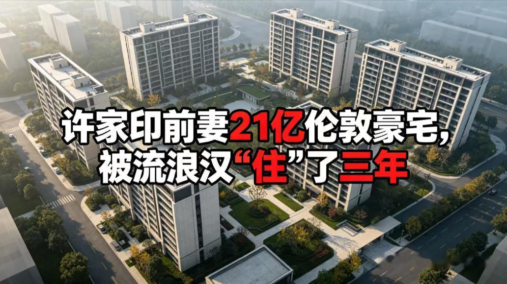 许家印前妻21亿伦敦豪宅，被流浪汉“住”了三年许家印“前妻”名下2.1亿英镑（