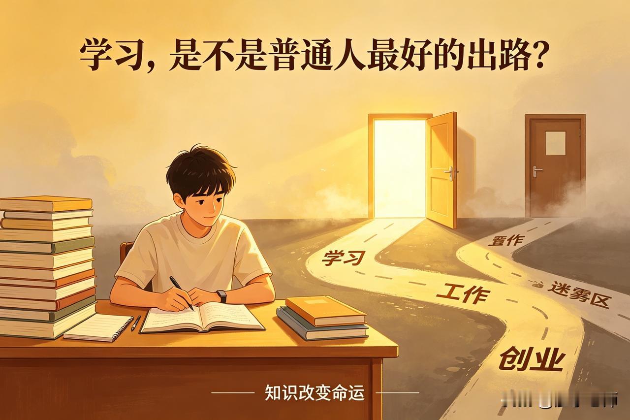 学习,是不是普通人最好的出路?第一条建议：针对“觉得学习太累，不想坚持”的孩