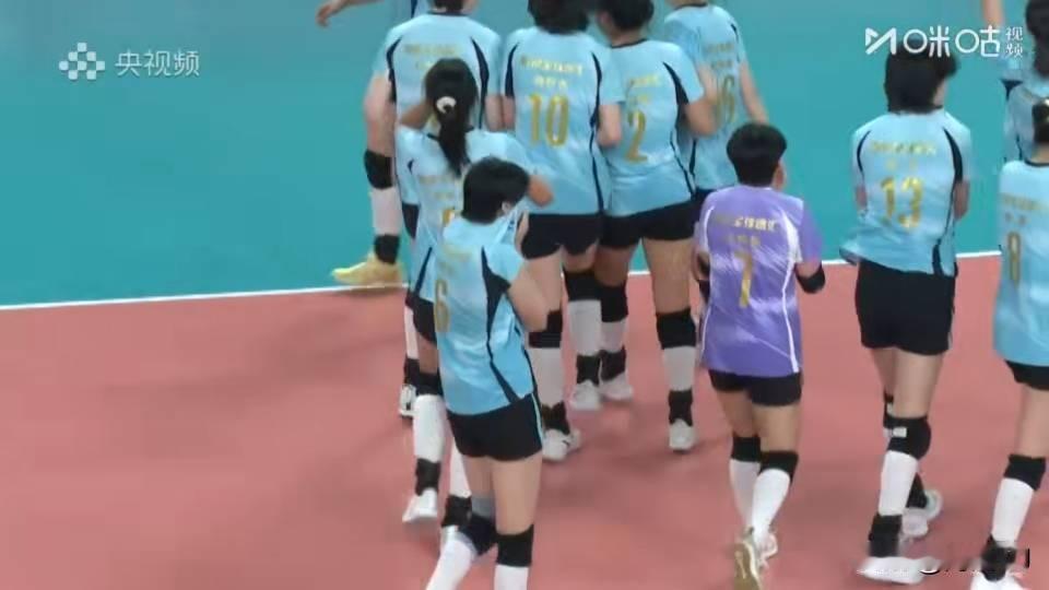 全运会女排U20四强争夺天津女排决胜局天津女排15：13战胜浙江