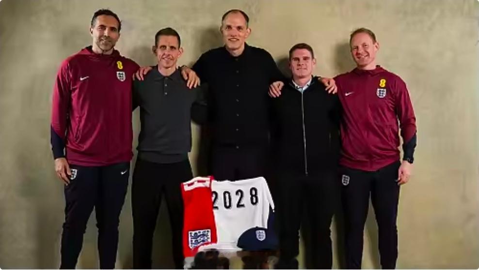 官方：英格兰队与主帅图赫尔续约至2028年官方消息，英格兰队与主帅图赫尔续约至2