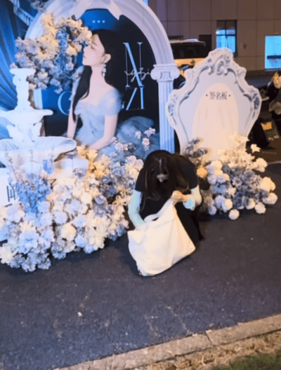 阚清子去打卡花墙在她的雷霆大包翻啊翻…