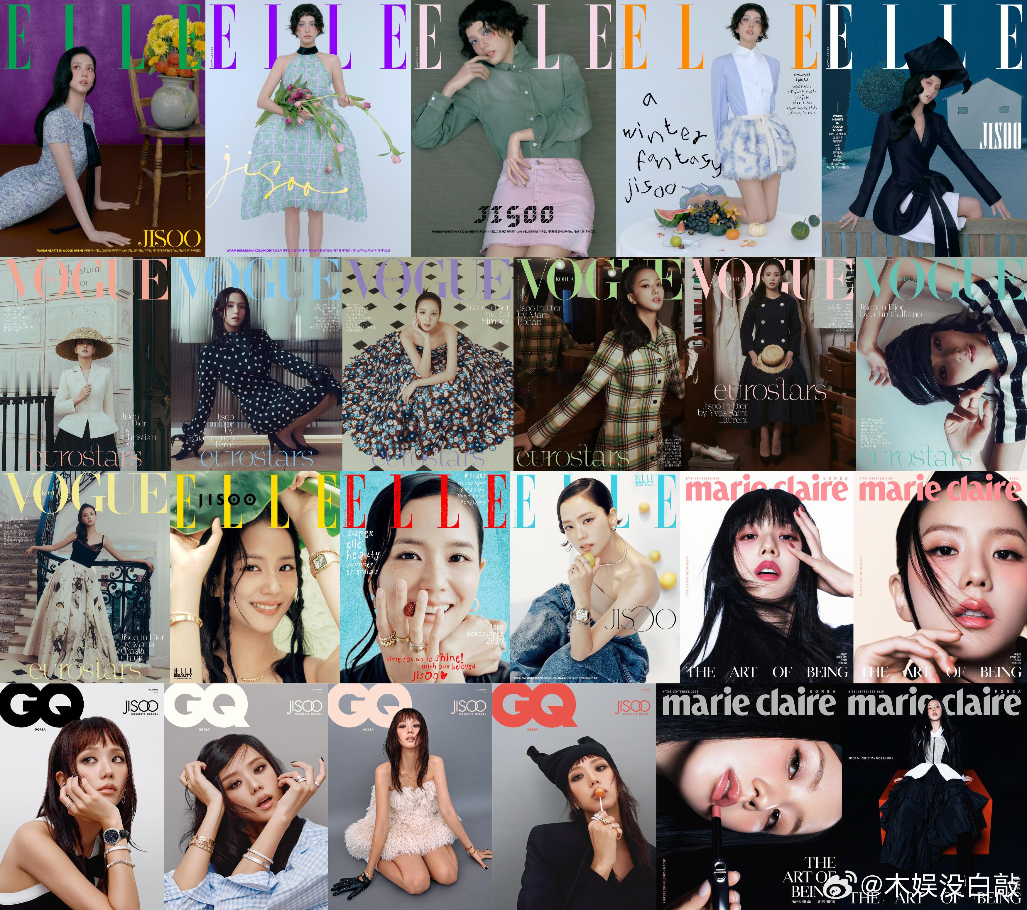 年度总结｜韩国主流大刊刊数统计五刊：金智秀、张元英、朴珪瑛四刊：边佑锡