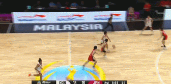 李沅珊今天的第一个三分球！我们需要这个！u16女篮亚洲杯​​​