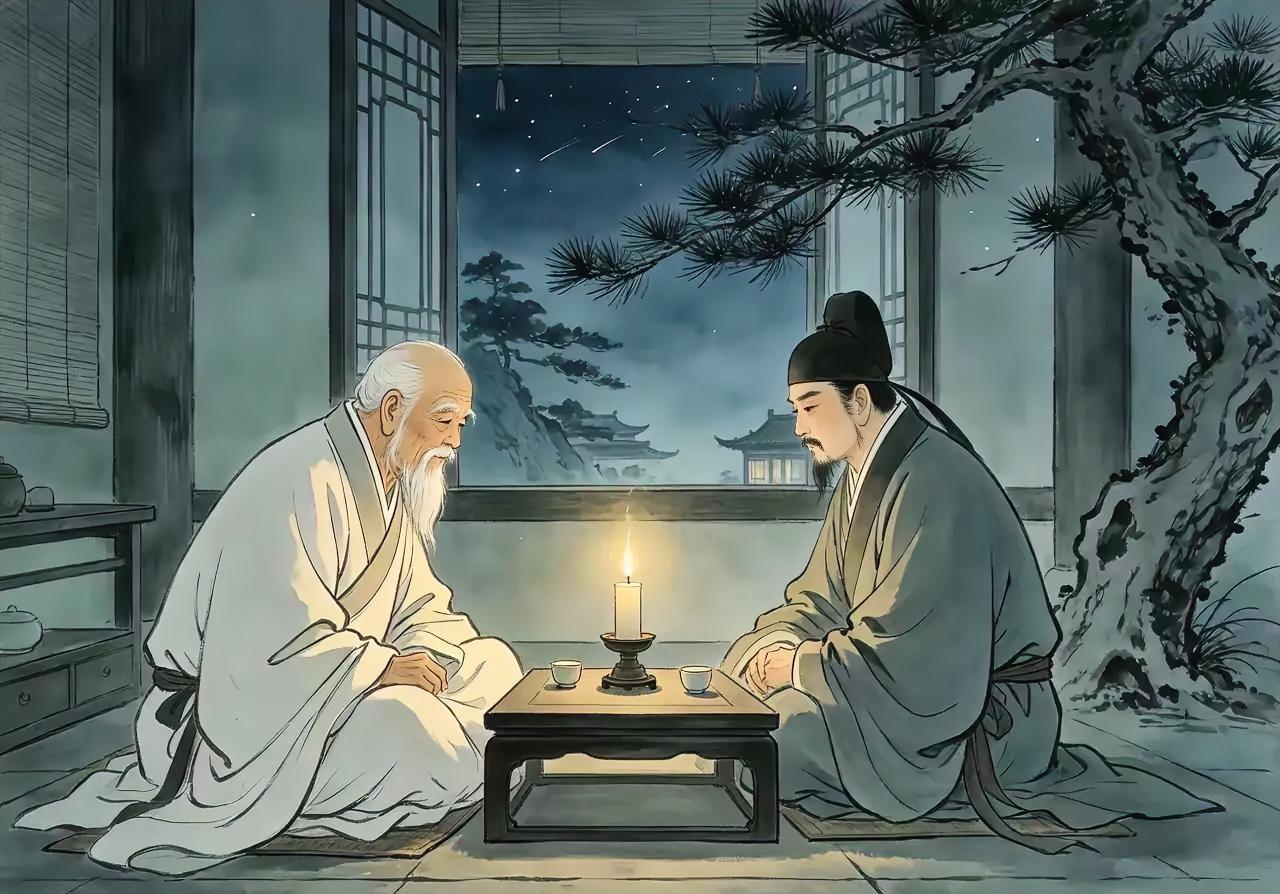 唐元和年间，刘禹锡被贬至连州。途经一座深山古寺时，天色已晚，便借宿禅房，结果听到