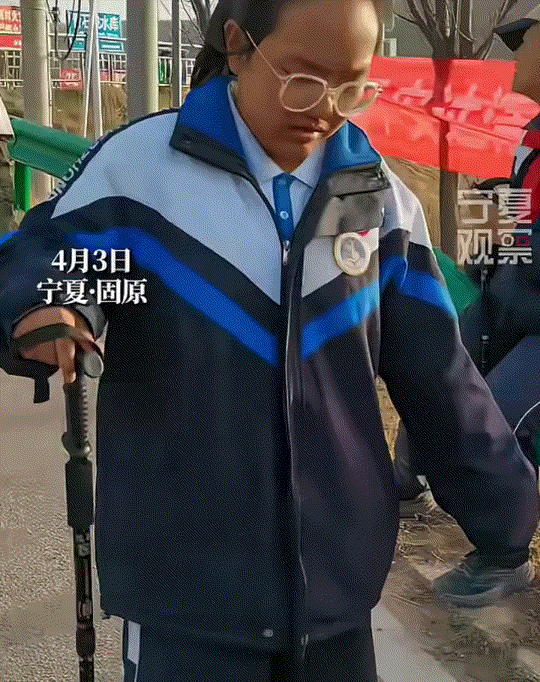 宁夏固原，弘文中学3000多名师生，清明节之际，往返徒步108公里去任山河祭英烈