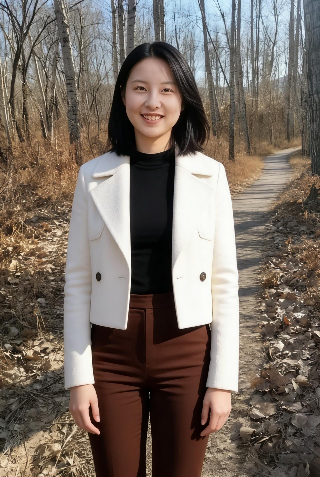 清明雪染裳，美人衣袂香。